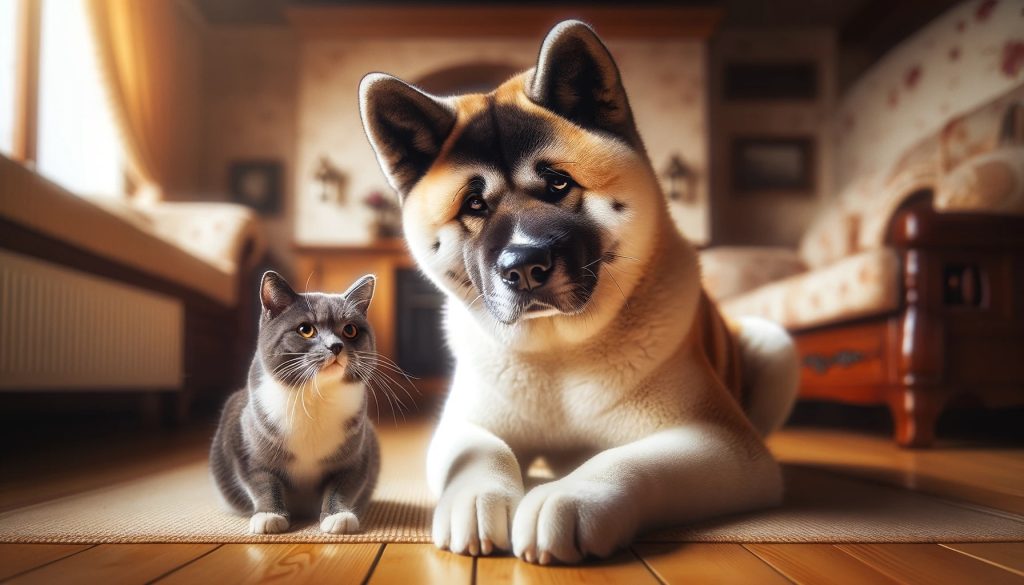 Are Akitas Friendly with Cats?