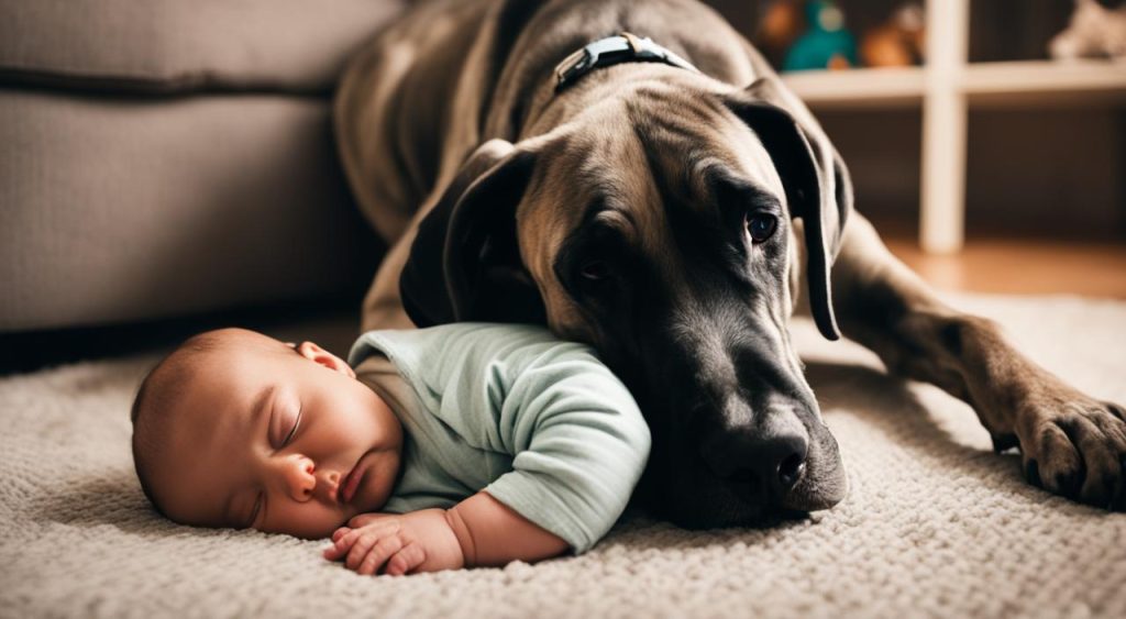 Are Great Danes gentle with babies?