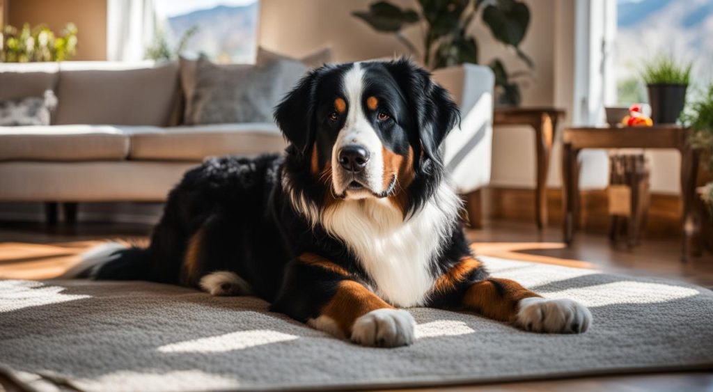 Can Bernese mountain dogs be left alone?