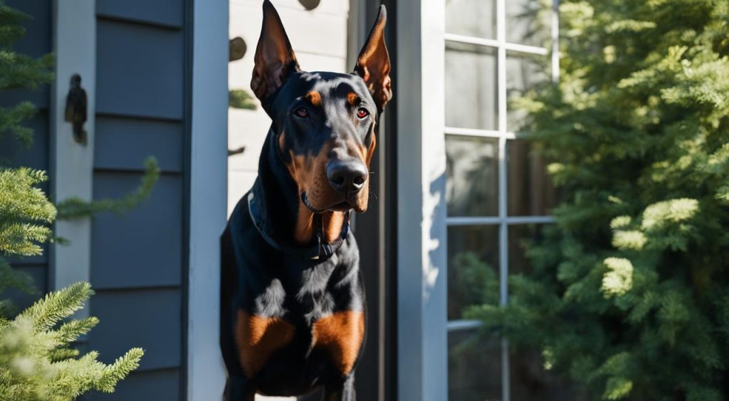 Can Dobermans be left alone?