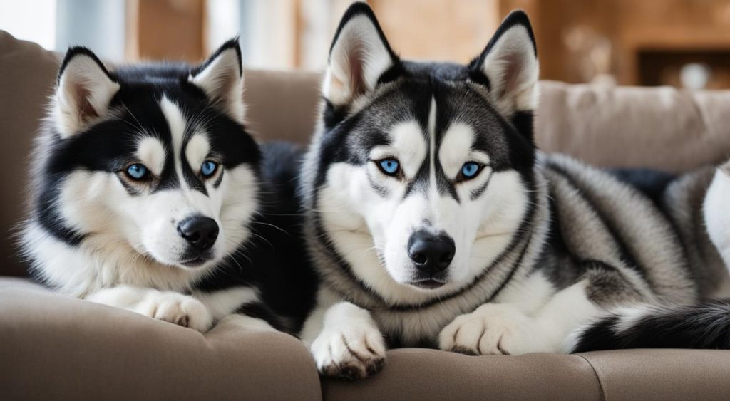 Can a husky live with a cat?