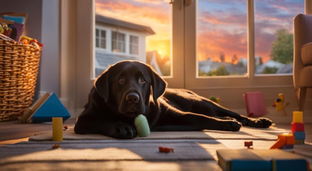 Can labs be left alone?