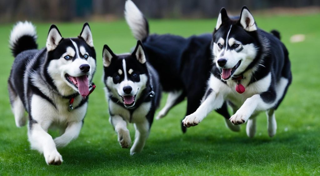 Do huskies get along with other dogs?