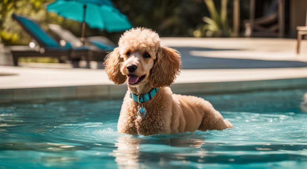 Do poodles love to swim?