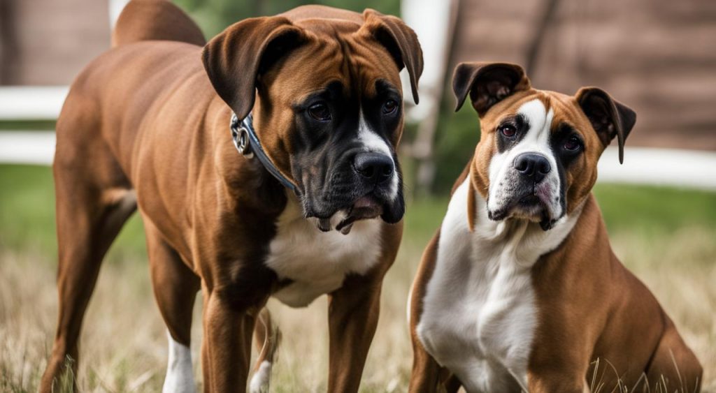 What 2 breeds make a Boxer?