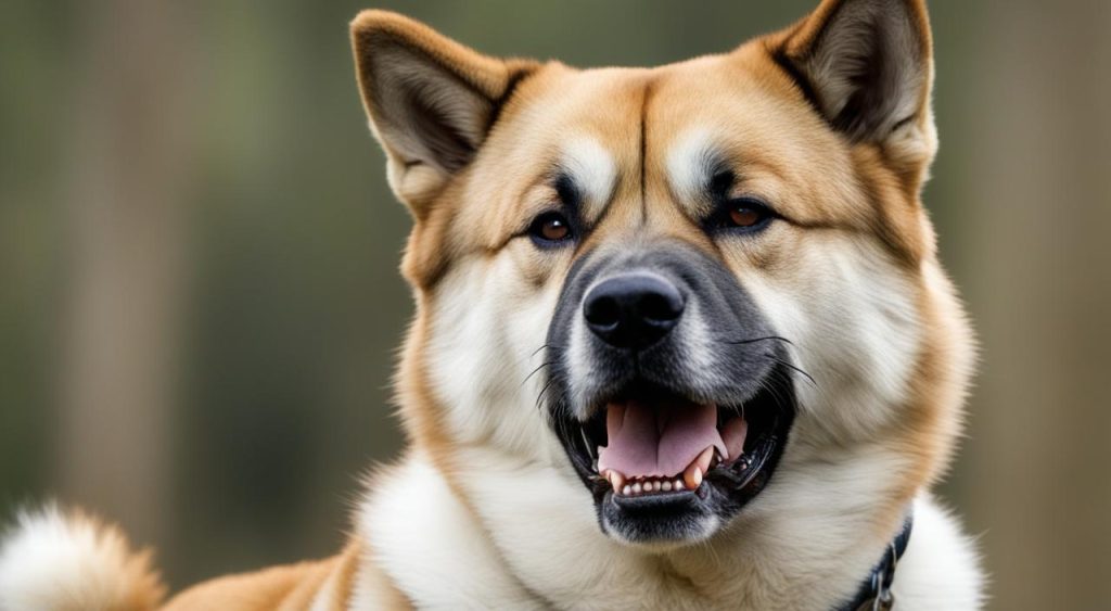 What is the bite force of a Japanese Akita?