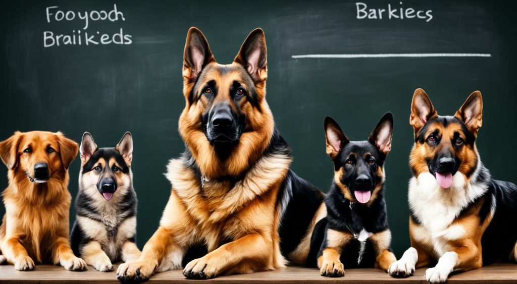 What is the smart rank of a German Shepherd?