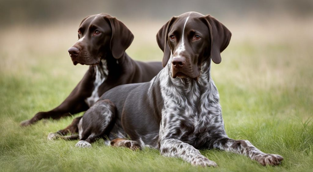 What two breeds make a German Shorthaired Pointer?