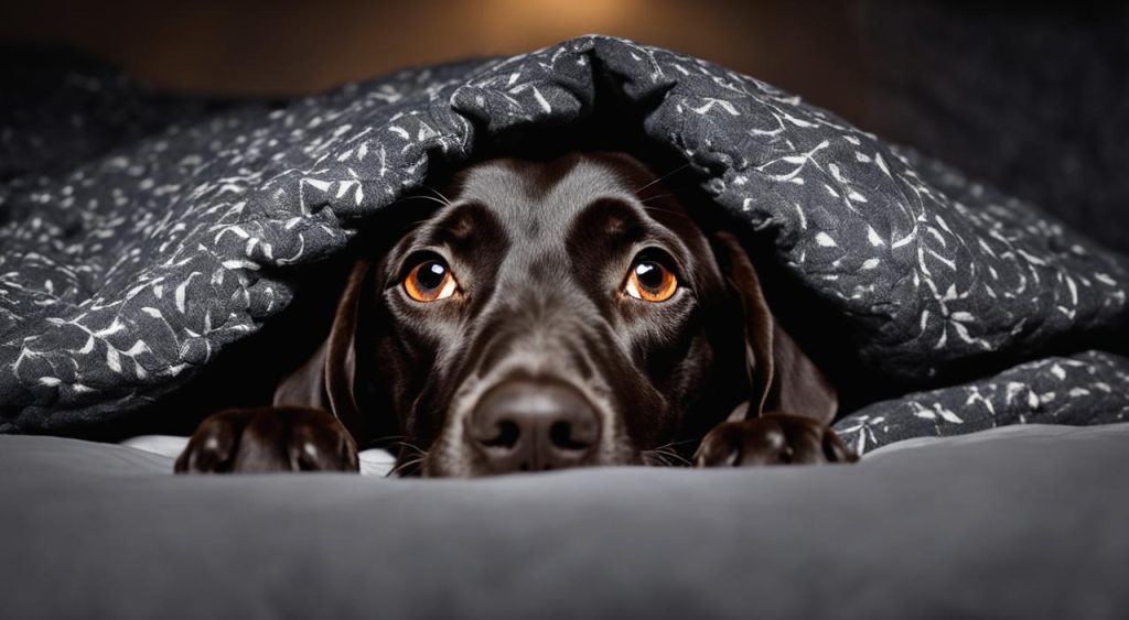 Why do German Shorthaired Pointers sleep under the covers?
